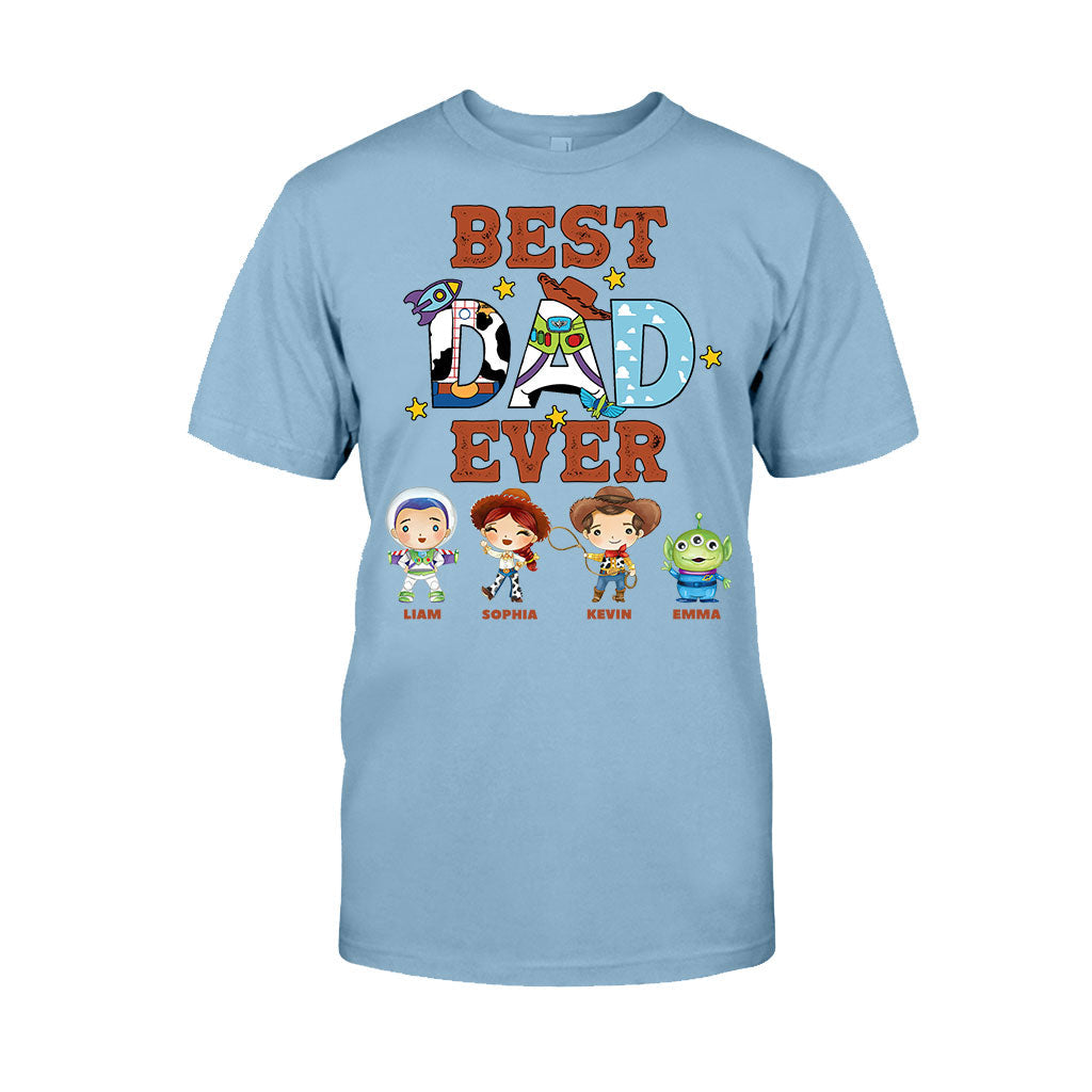 Personalized Best Dad Ever T-shirt and Hoodie Gift for Father's Day