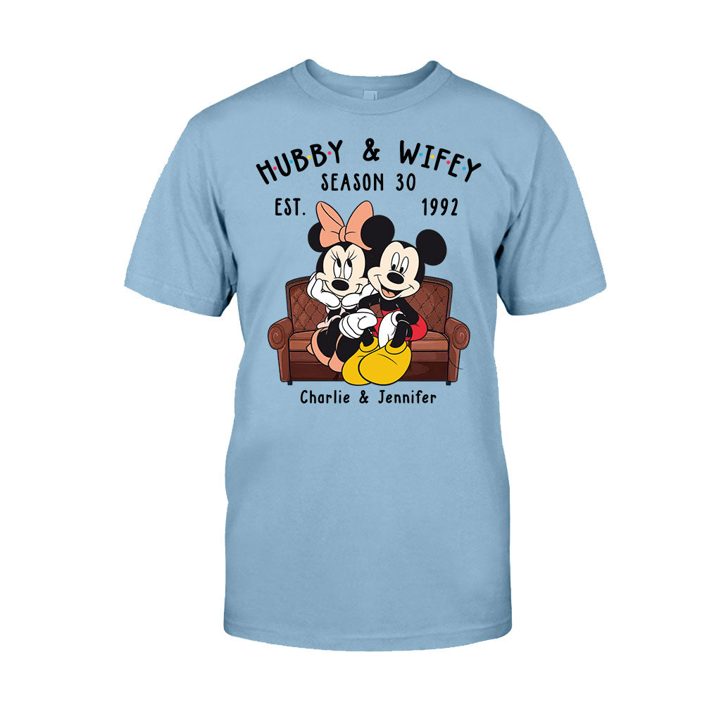 Personalized Couple Mouse T-shirt & Hoodie Gift for Anniversaries