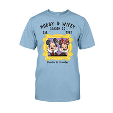 Load image into Gallery viewer, Personalized Couple T-shirt and Hoodie with Cute Design for Anniversary
