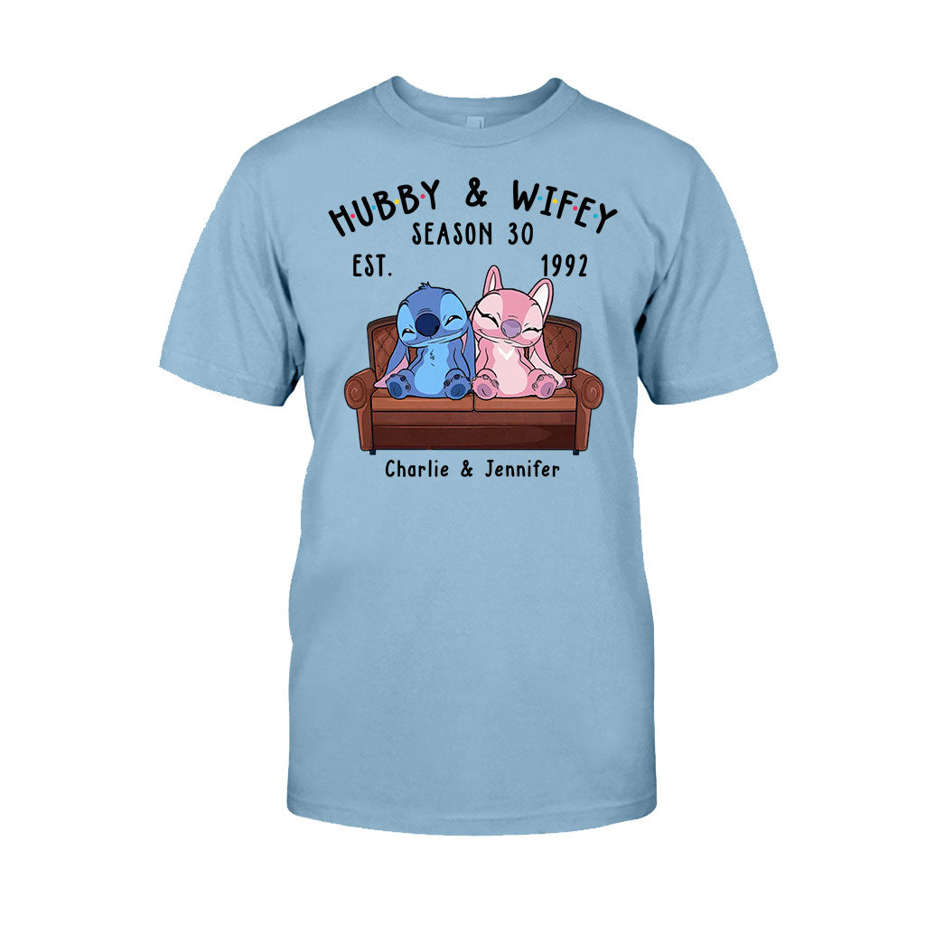 Personalized Couple Ohana T-shirt & Hoodie Custom Gift