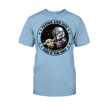 Load image into Gallery viewer, Personalized Father's Day T-shirt &amp; Hoodie with Star Wars Theme

