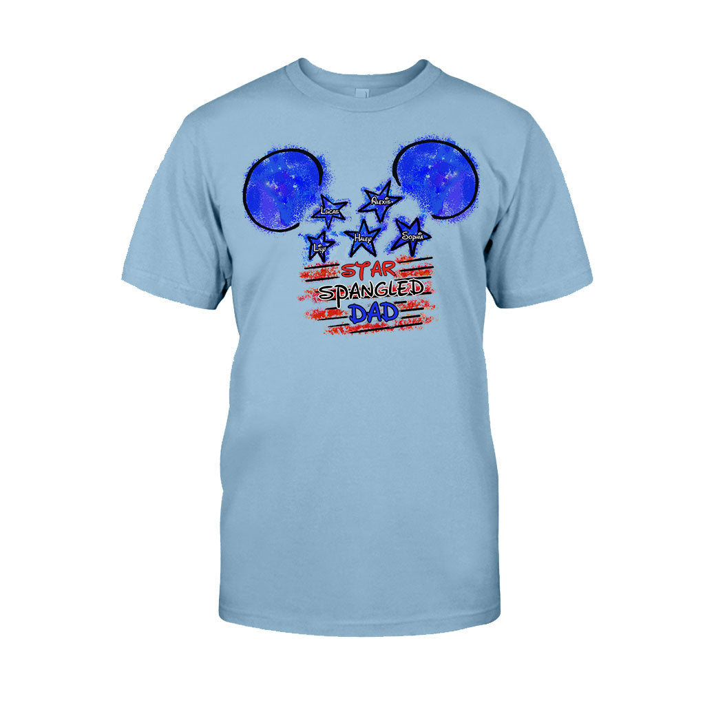 Personalized Star Spangled Dad T-Shirt & Hoodie Gift for Father's Day
