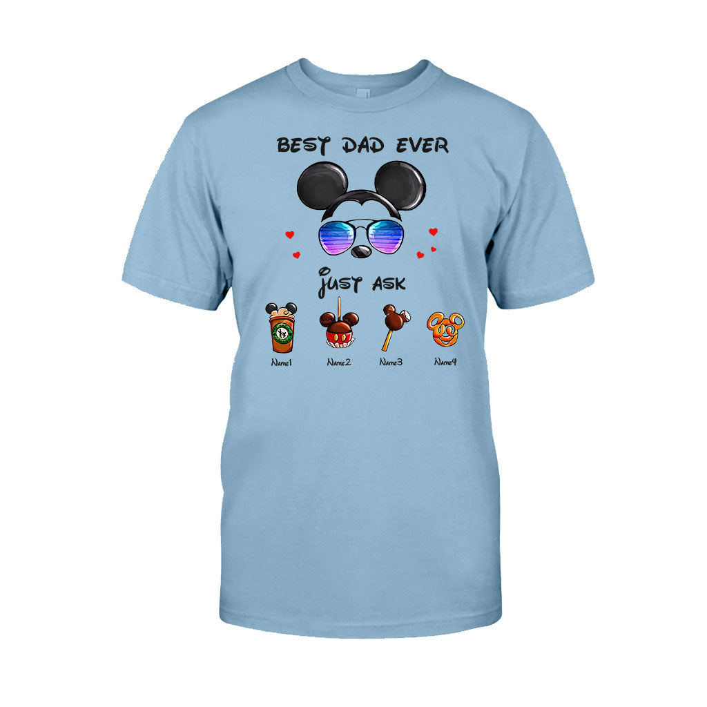 Personalized Best Dad Ever Mouse T-shirt and Hoodie Gift for Father's Day