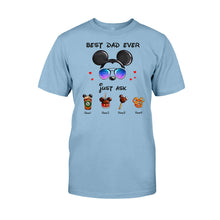 Load image into Gallery viewer, Personalized Best Dad Ever Mouse T-shirt and Hoodie Gift for Father's Day
