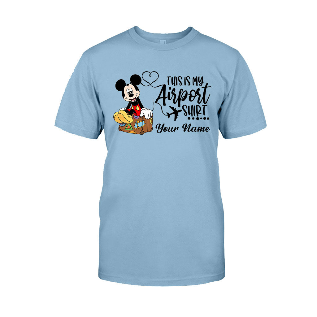 Personalized Airport Shirt Custom Name T-shirt & Hoodie for Travelers