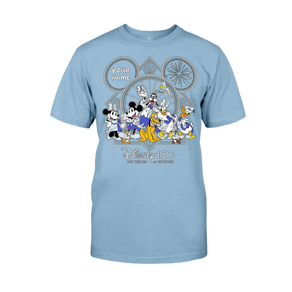 Personalized Disney 100 Years T-shirt & Hoodie with Custom Name for Birthday & Christmas