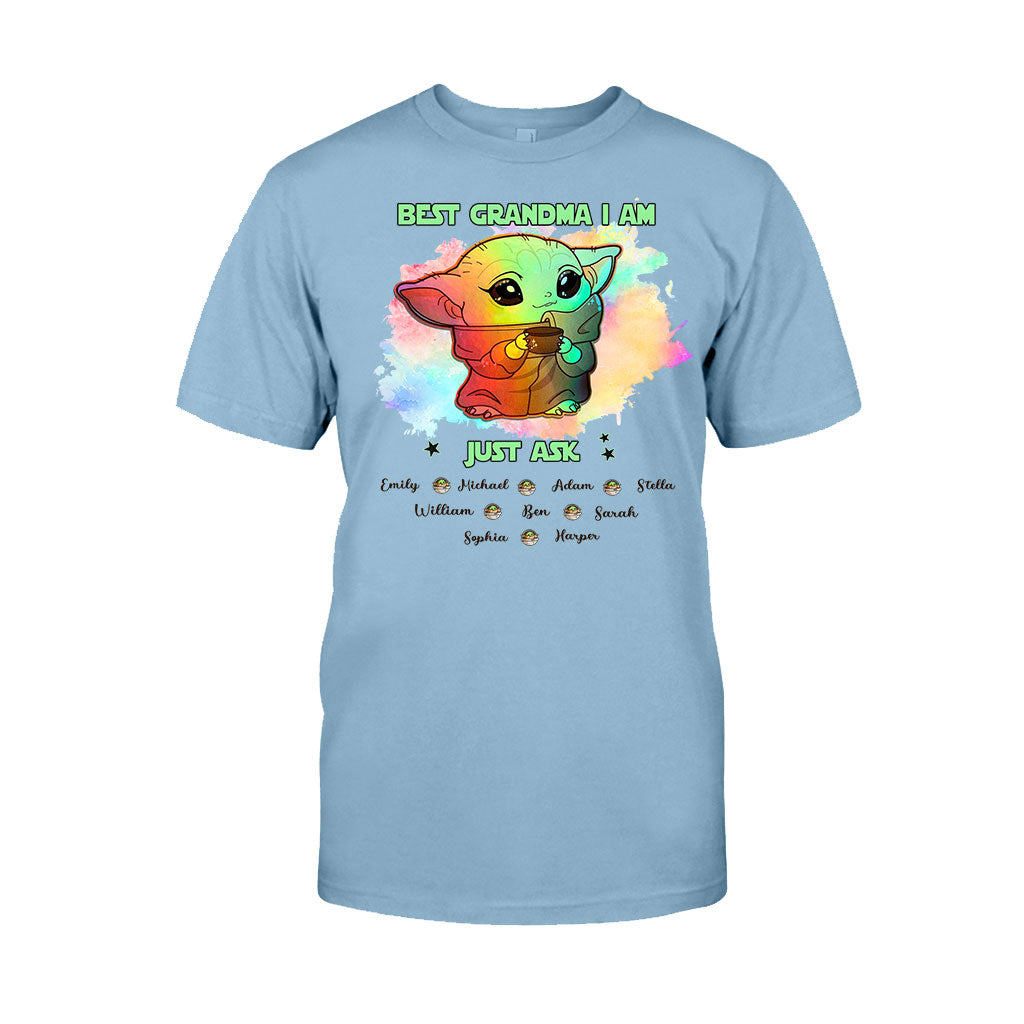Personalized Best Grandma T-shirt & Hoodie with Custom Names Gift