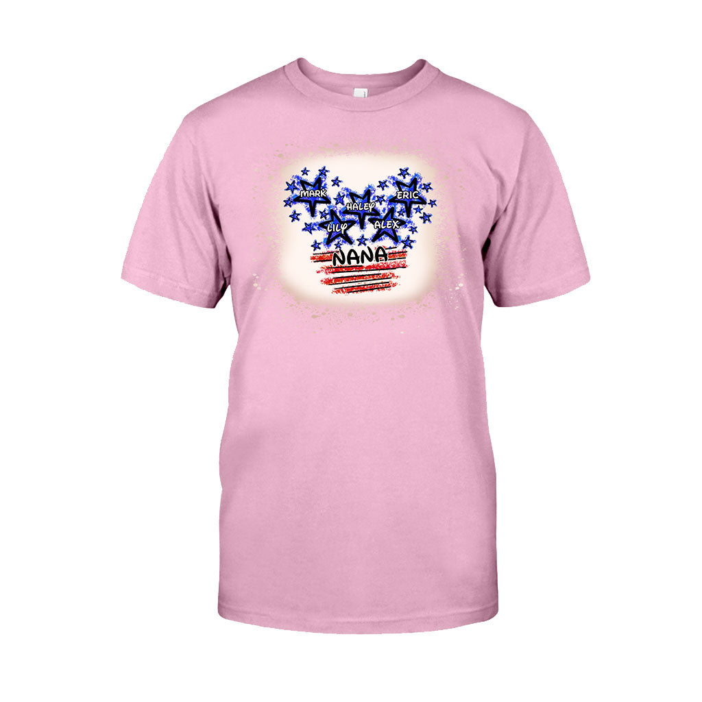 Personalized Independence Day T-shirt for Nana Custom Names Gift