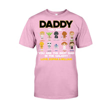 Load image into Gallery viewer, Personalized Father's Day T-shirt with Star Wars Design Gift for Dad
