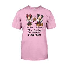 Load image into Gallery viewer, Personalized Disney Adventure T-shirt &amp; Hoodie for Couples
