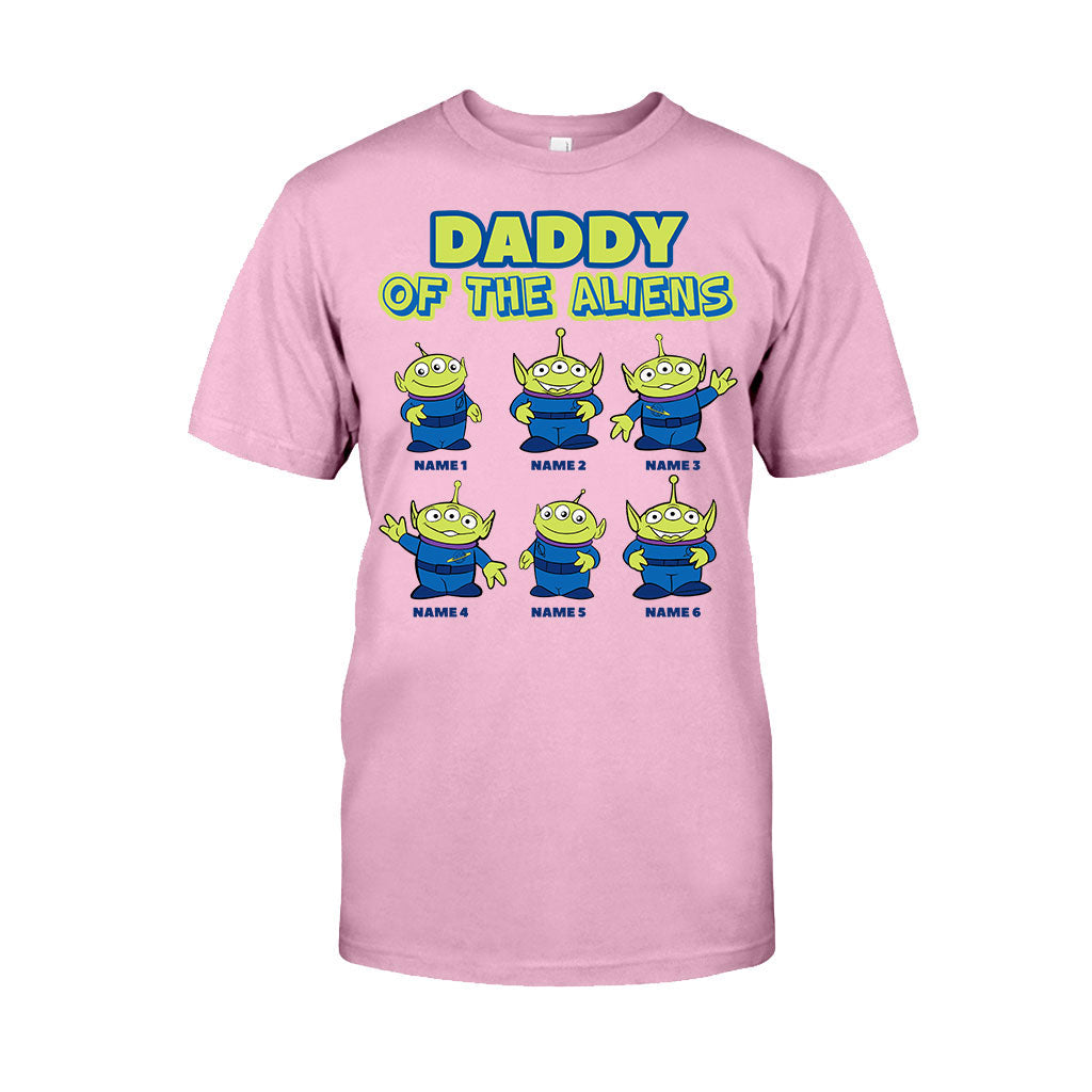 Personalized Daddy Of The Aliens T-Shirt & Hoodie Gift for Dad