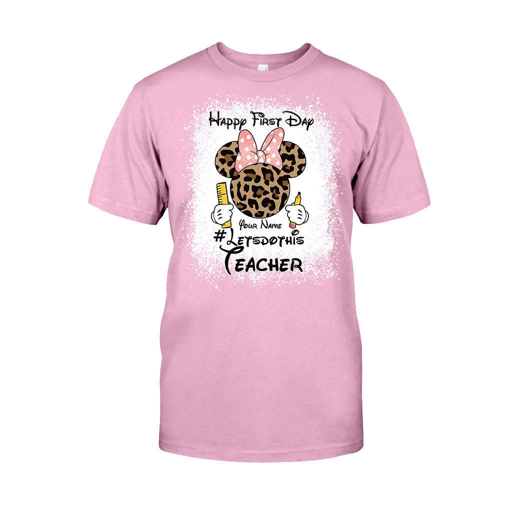Personalized Teacher T-shirt & Hoodie Happy First Day Gift