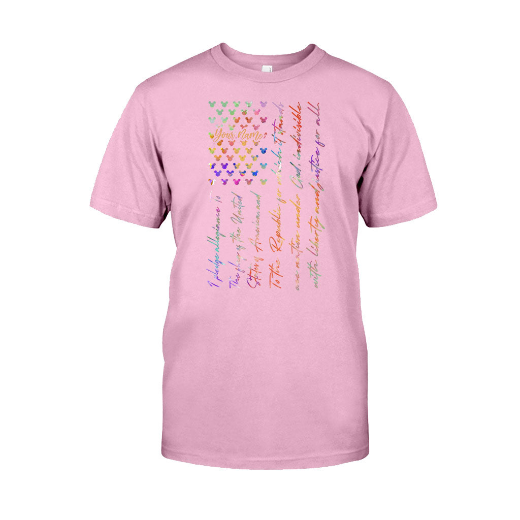 Personalized Mouse Ears Pledge of Allegiance T-shirt & Hoodie for Independence Day