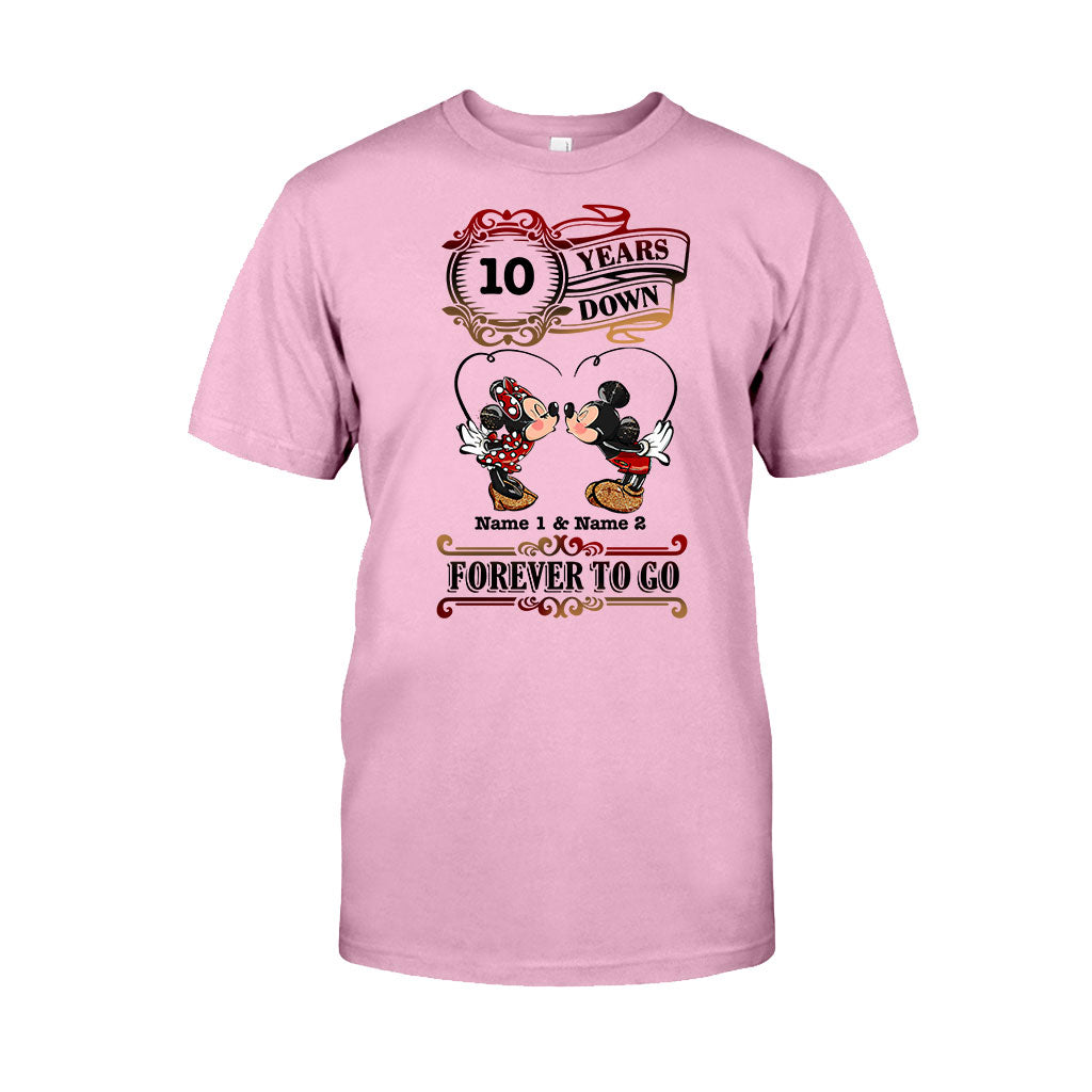Personalized Couple T-shirt and Hoodie Custom Names Forever to Go Gift