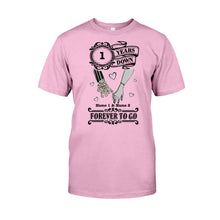 Load image into Gallery viewer, Personalized Couple T-shirt Hoodie Forever To Go Custom Name Gift
