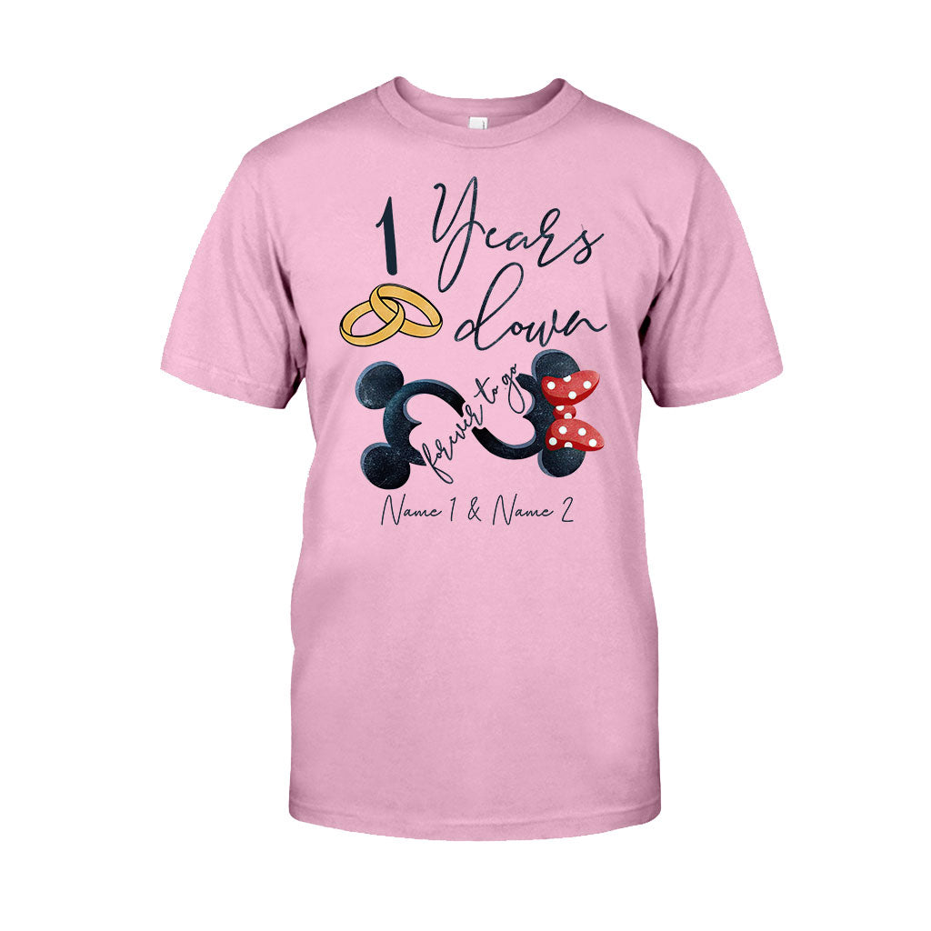 Personalized Couple Mouse T-shirt & Hoodie Custom Names Gift