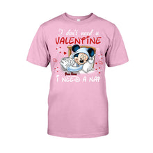 Load image into Gallery viewer, Personalized Valentine T-shirt with Mickey Mouse Design for Her
