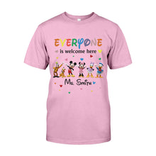 Load image into Gallery viewer, Personalized 'Everyone Is Welcome Here' T-shirt &amp; Hoodie for Kids
