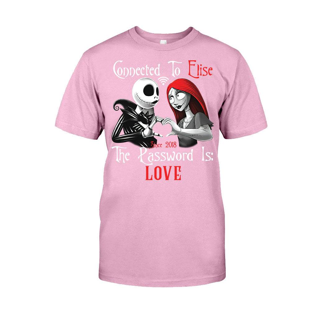 Personalized Couple T-Shirt & Hoodie with Custom Name Gift