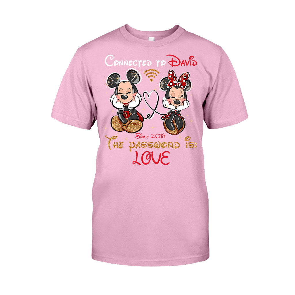 Personalized Couple T-shirt and Hoodie with Custom Names & Year