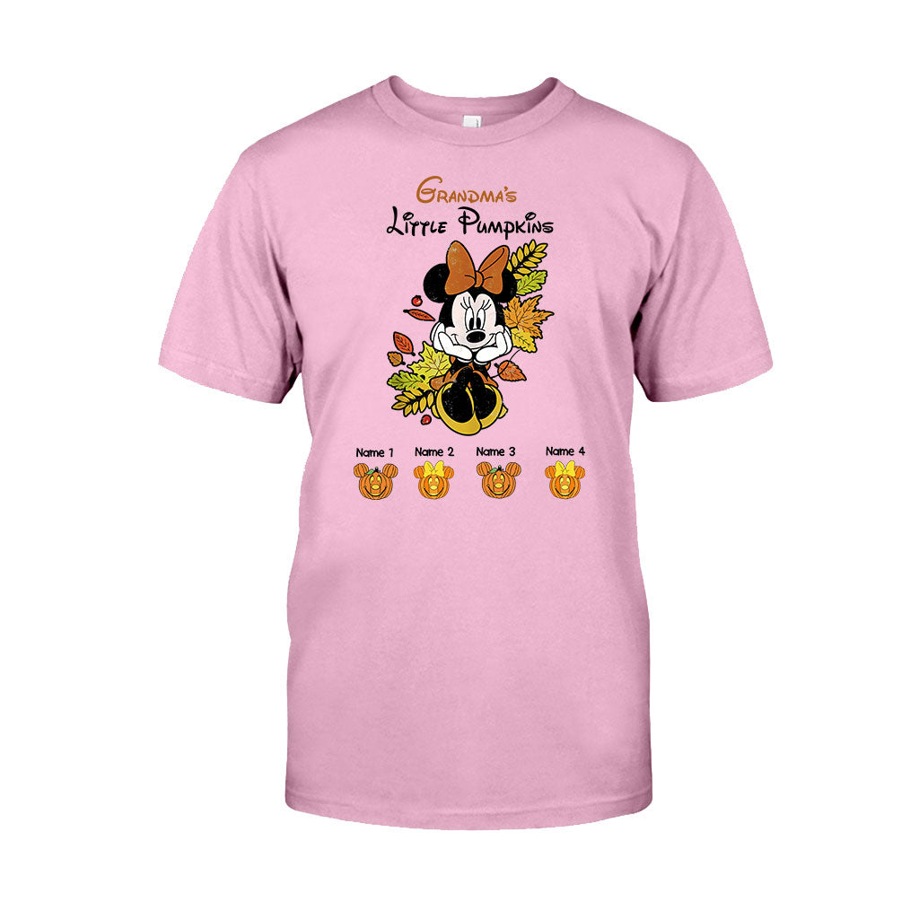 Personalized Grandma T-Shirt & Hoodie with Little Pumpkins Design