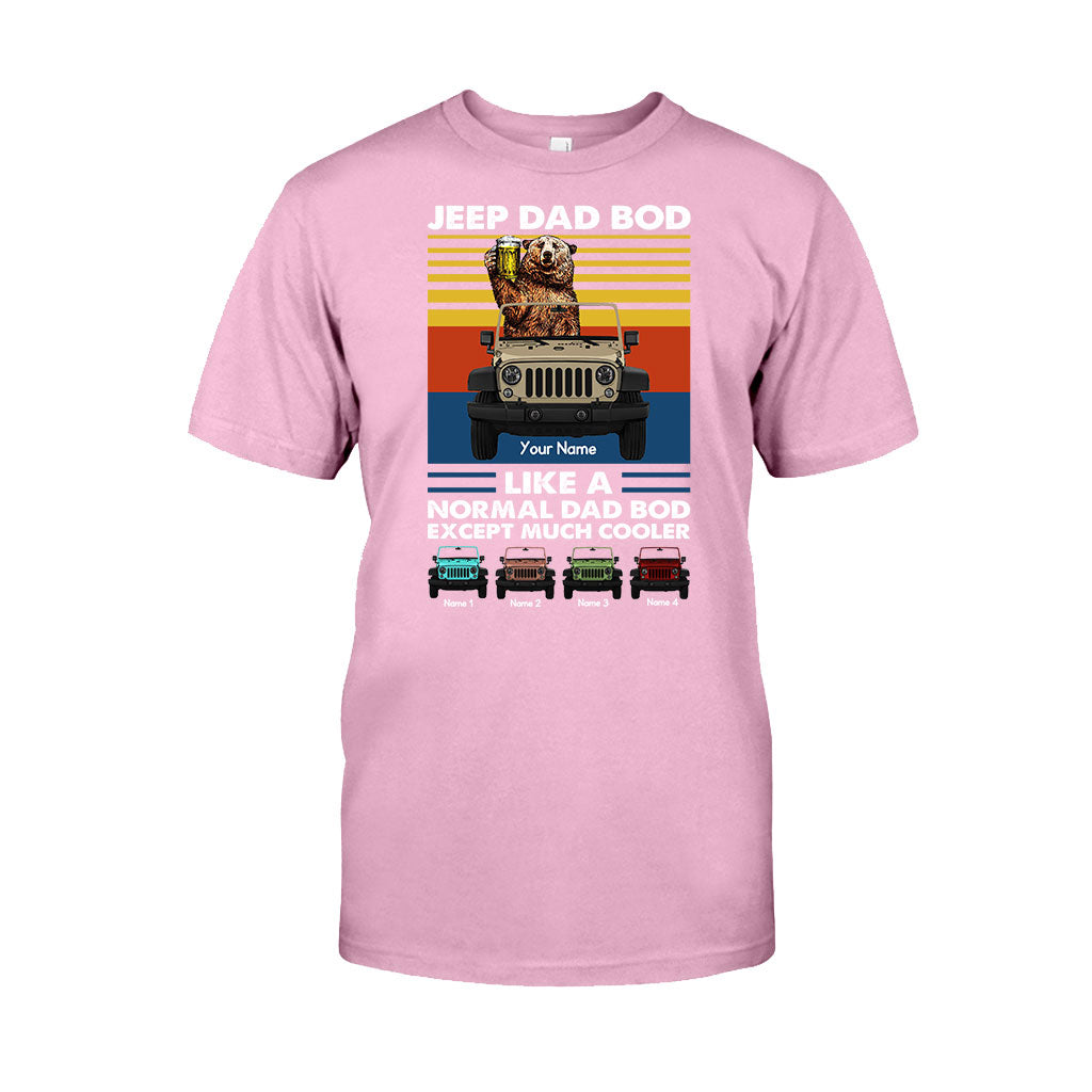 Personalized Jeep Dad Bod T-shirt & Hoodie Custom Name Gift