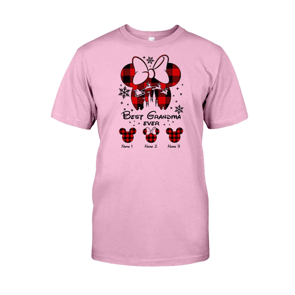 Personalized Christmas T-shirt & Hoodie Gift for Grandma