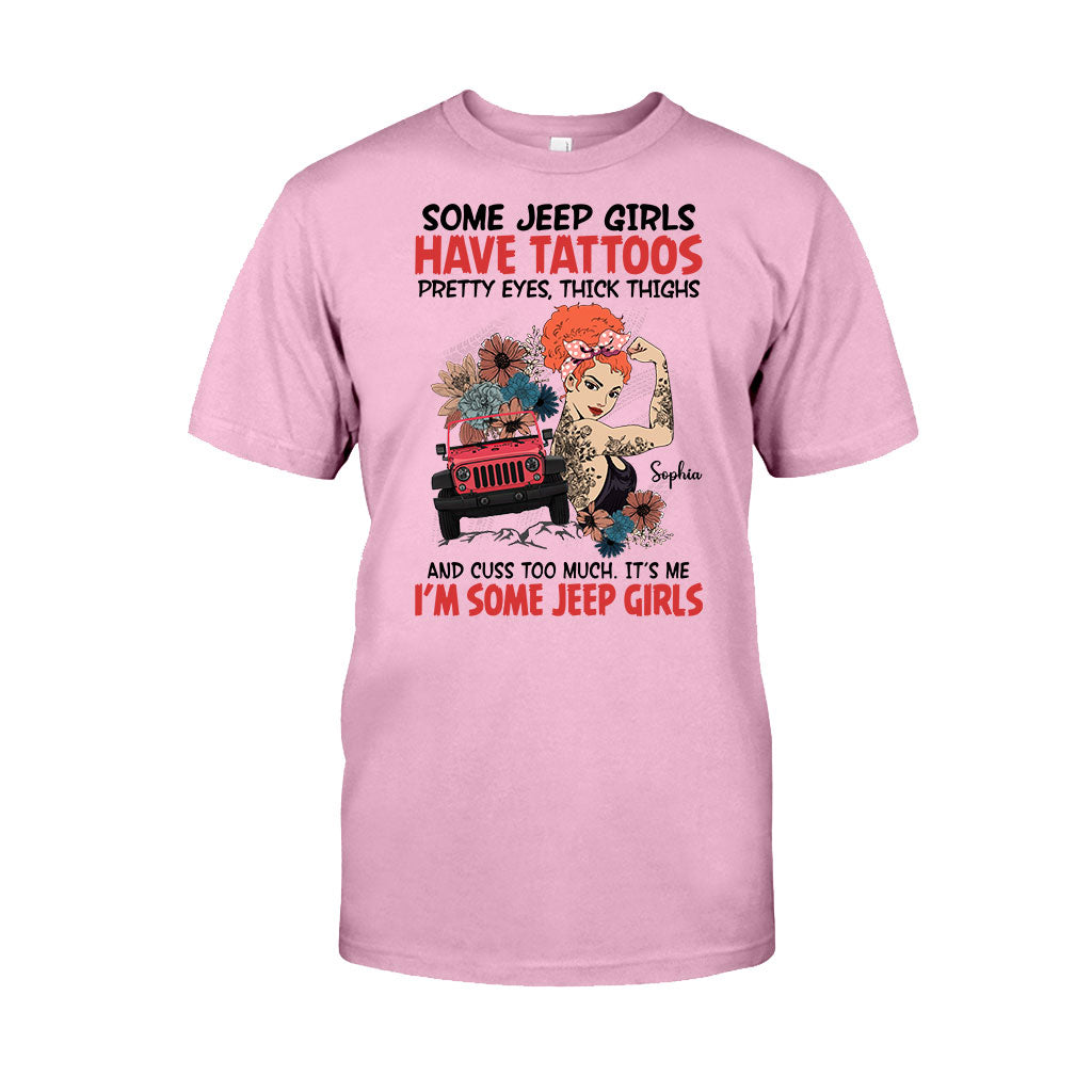 Personalized Jeep Girls T-Shirt Custom Name Gift for Her