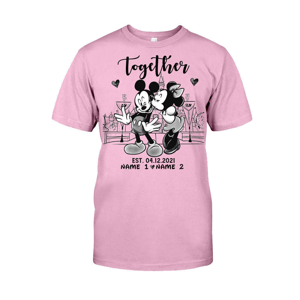Personalized Couple Mouse T-shirt & Hoodie Gift for Anniversary