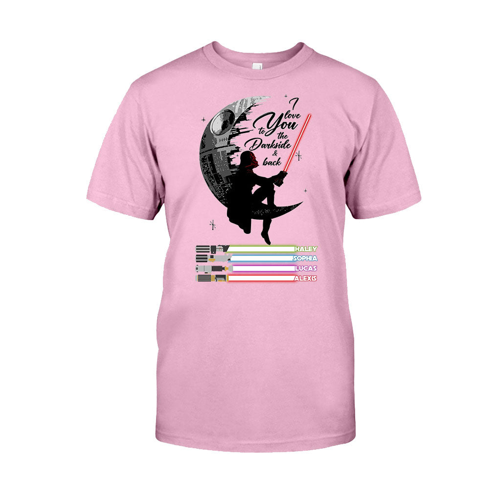 Personalized Father's Day T-shirt & Hoodie I Love You to the Darkside Gift