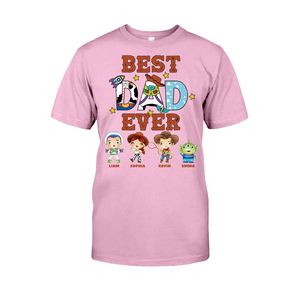 Personalized Best Dad Ever T-shirt and Hoodie Gift for Father's Day