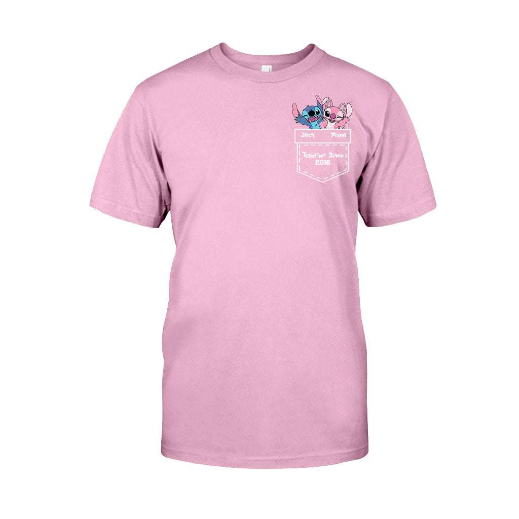 Personalized Ohana T-Shirt & Hoodie Custom Name Gift for Couples