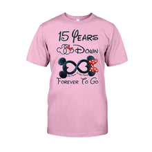 Load image into Gallery viewer, Personalized Forever To Go Mouse T-shirt &amp; Hoodie Gift for Couples
