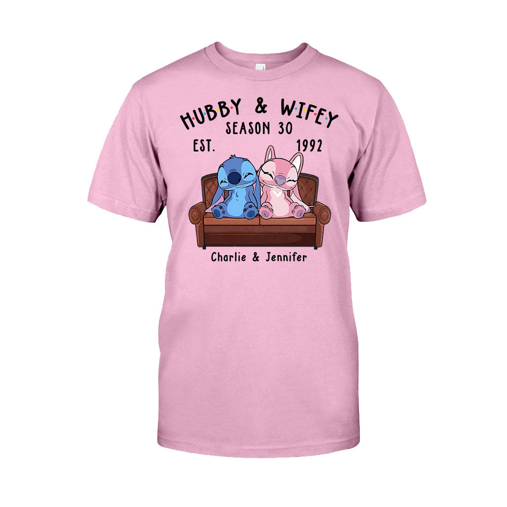 Personalized Couple Ohana T-shirt & Hoodie Custom Gift
