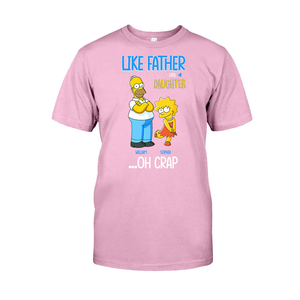 Personalized Father Daughter T-shirt and Hoodie Custom Name Gift
