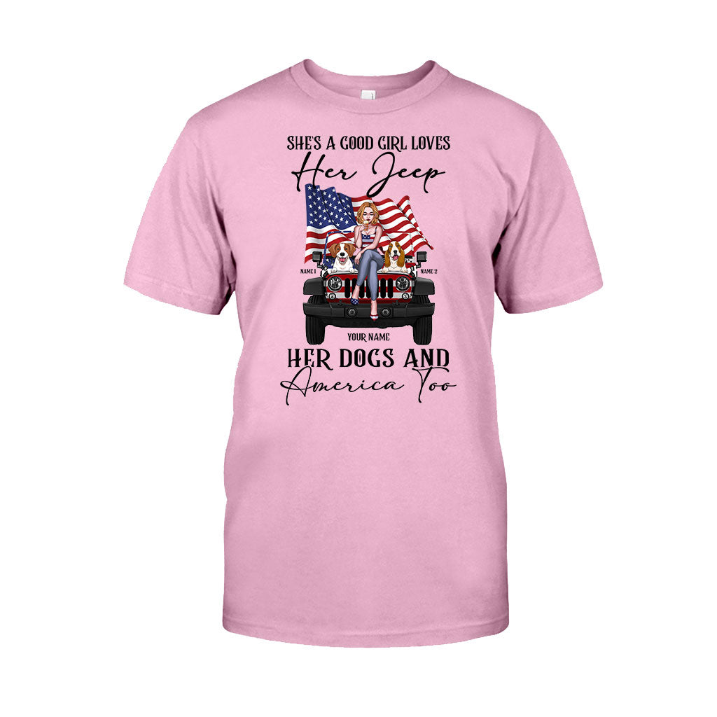 Personalized Independence Day T-Shirt & Hoodie with Names for Jeep Lovers