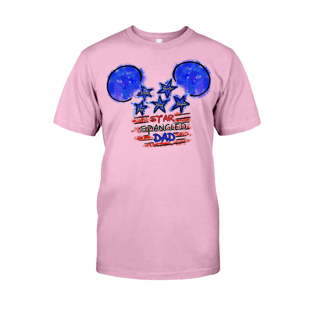 Personalized Star Spangled Dad T-Shirt & Hoodie Gift for Father's Day