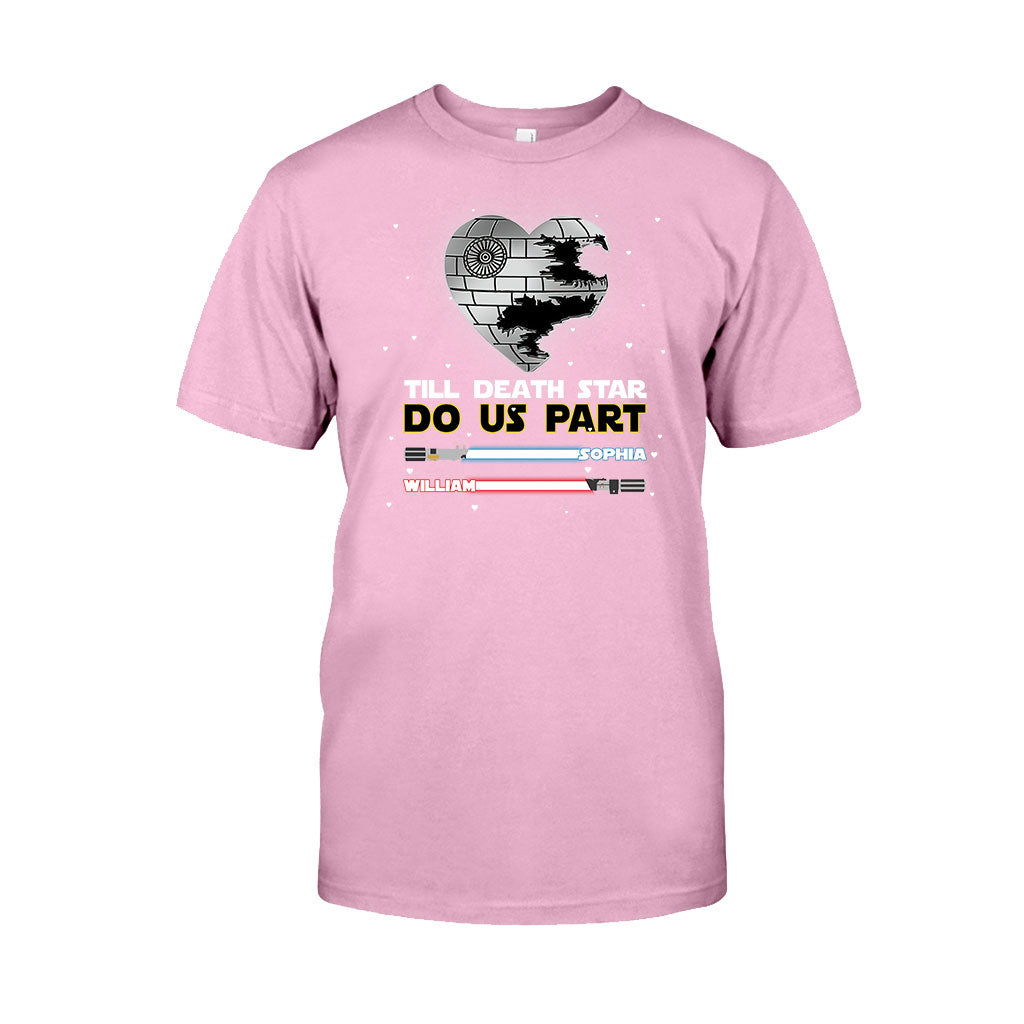 Personalized Till Death Star Do Us Part Couple T-shirt & Hoodie Gift