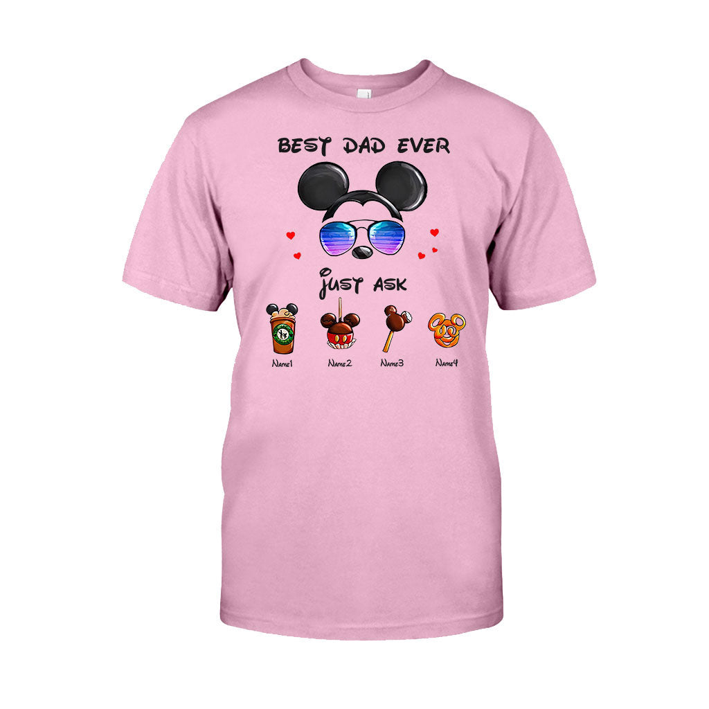 Personalized Best Dad Ever Mouse T-shirt and Hoodie Gift for Father's Day