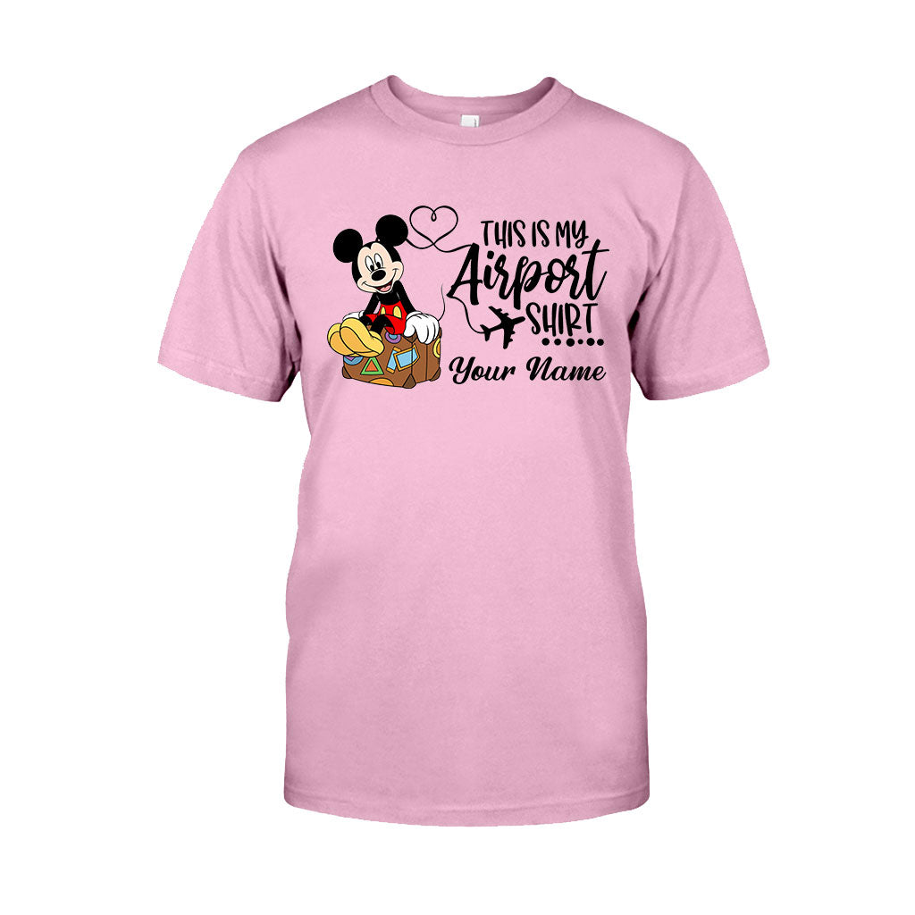 Personalized Airport Shirt Custom Name T-shirt & Hoodie for Travelers