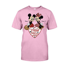 Load image into Gallery viewer, Personalized Couple Mouse T-shirt &amp; Hoodie Gift for Anniversary
