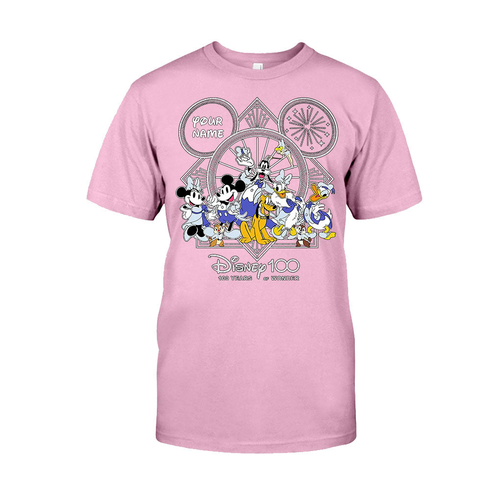 Personalized Disney 100 Years T-shirt & Hoodie with Custom Name for Birthday & Christmas