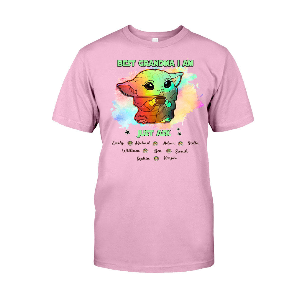 Personalized Best Grandma T-shirt & Hoodie with Custom Names Gift