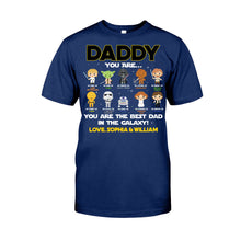 Load image into Gallery viewer, Personalized Father's Day T-shirt with Star Wars Design Gift for Dad
