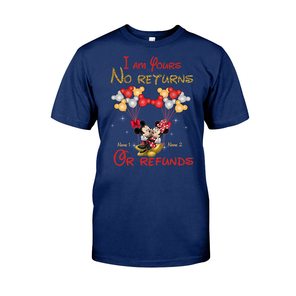 Personalized Couple T-Shirt & Hoodie with Custom Names Gift
