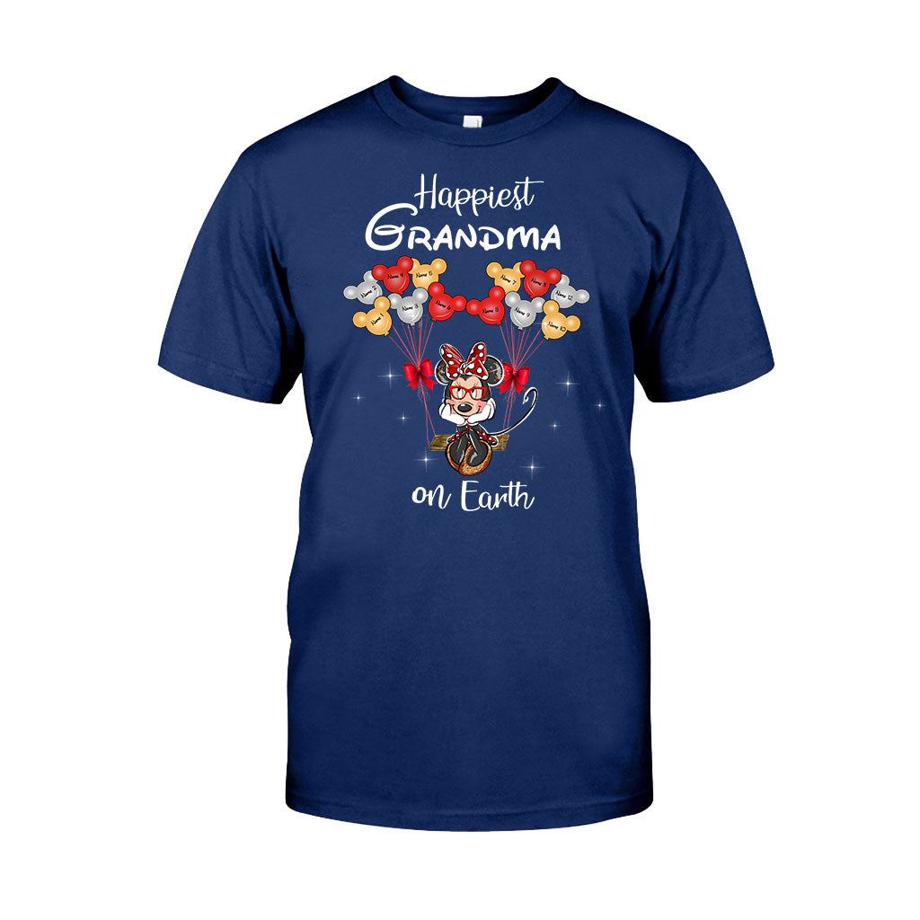 Personalized Grandma T-Shirt & Hoodie with Happiest Grandma Design