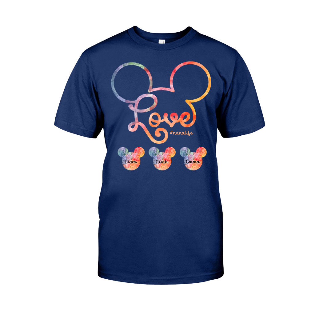 Personalized Grandma T-shirt and Hoodie with Love Design