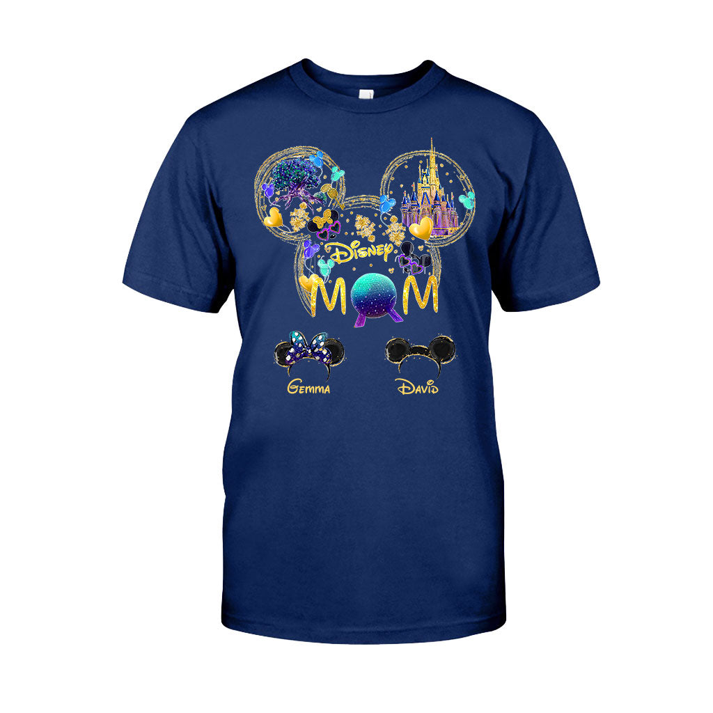 Personalized Disney Mom T-shirt Custom Name Gift for Mother's Day