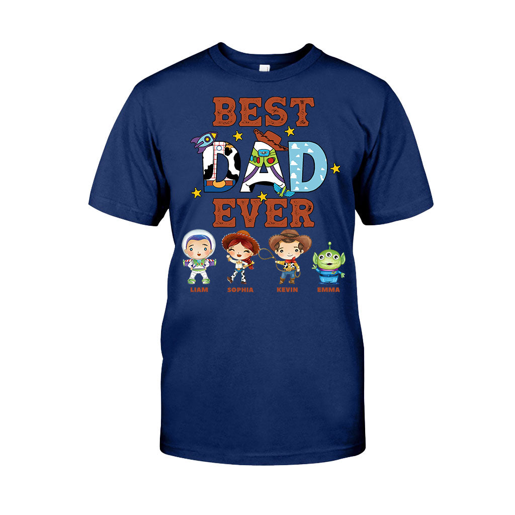 Personalized Best Dad Ever T-shirt and Hoodie Gift for Father's Day
