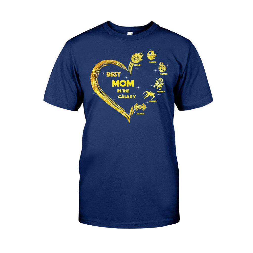 Personalized Best Mom in the Galaxy T-shirt & Hoodie Gift